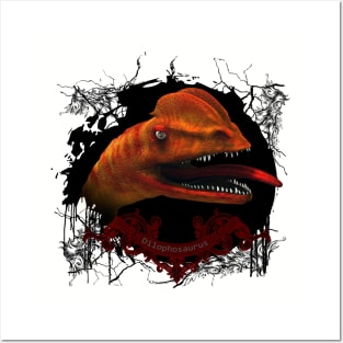 Awesome dilophosaurus Posters and Art